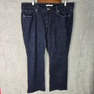 Levis Classic Bootcut Jeans Womens 18W S Dark Indigo Stretch Denim 23649-0012